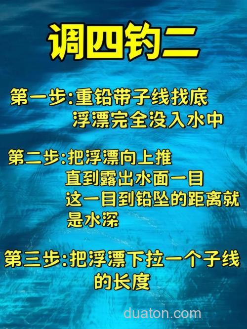 大师教你调四钓二都是骗人,根据鱼情去调漂,才是正道