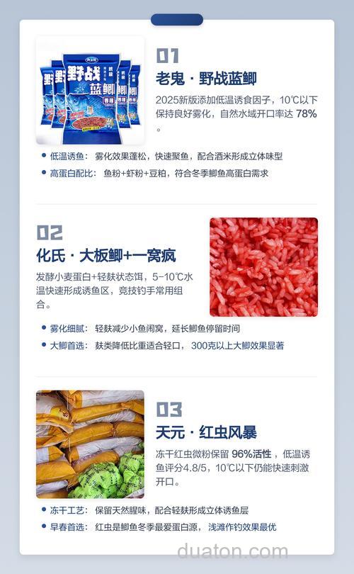 鲫鱼窝料对比?