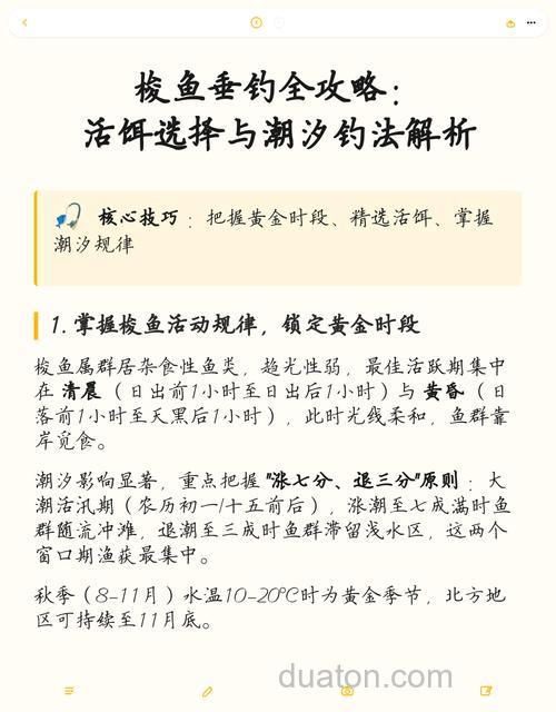 海钓新手必看:掌握钓具选择、潮汐判断,轻松提升渔获技巧