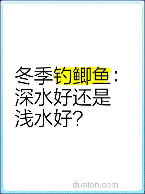 冬天钓鲫鱼深水好还是浅水好?