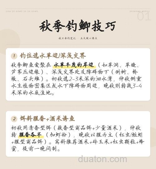 晚秋钓鲫鱼技巧有哪些？