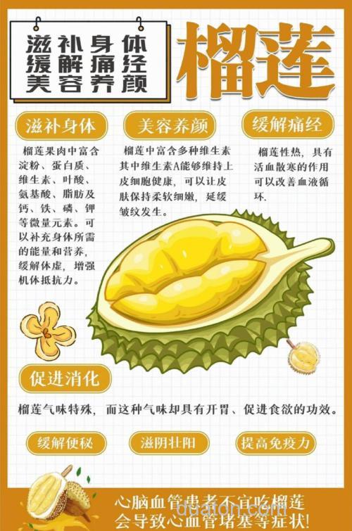 榴莲有什么功效?