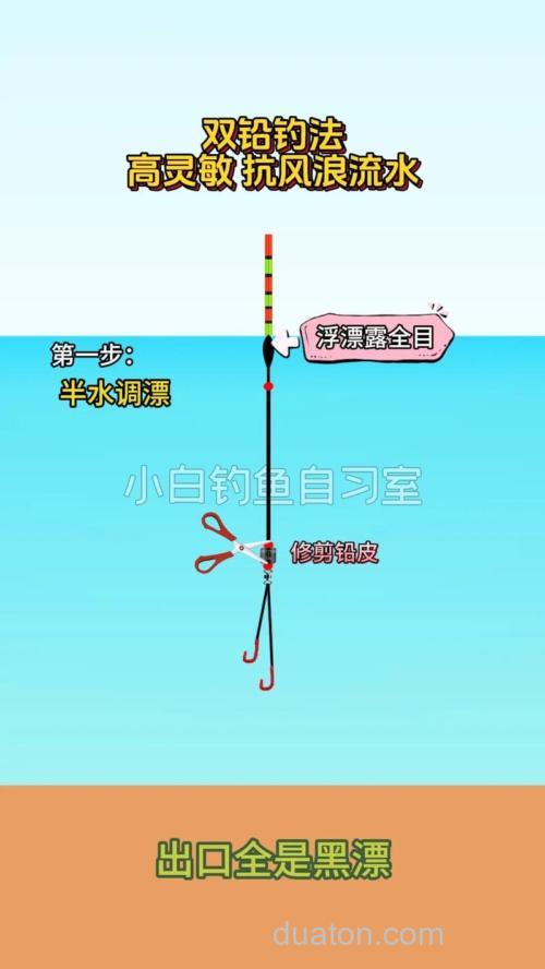 双铅钓法正确的调漂方法有哪些?