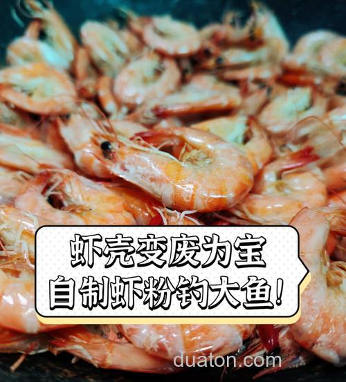 虾壳自制虾粉,冬季钓鱼好用的腥饵