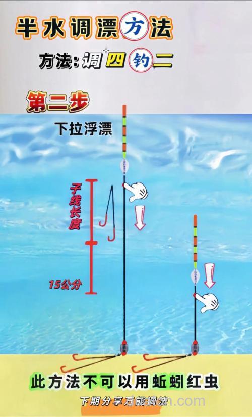 海竿钓鲢鳙怎么调漂教学？