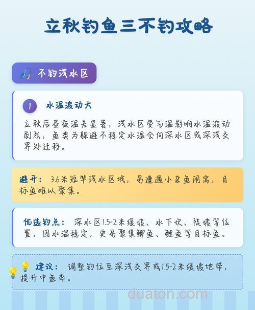 立秋过后三不钓秋季啥时候钓鱼好？