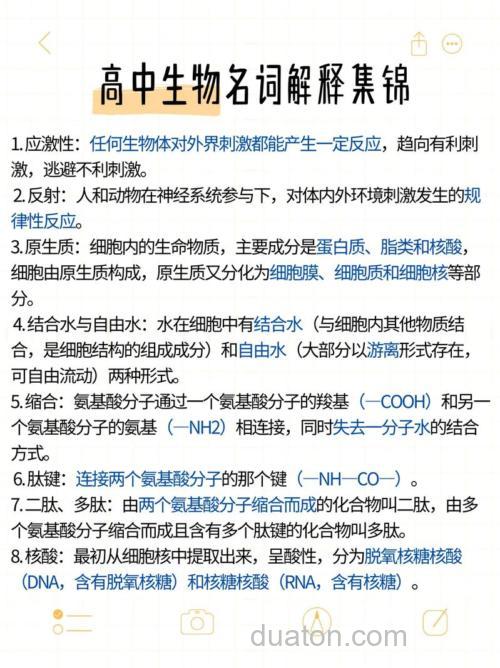 一目了然生物名词?
