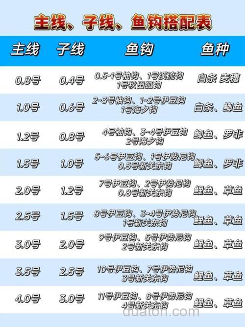 为什么说钓鱼主线与子线搭配要合理呢？
