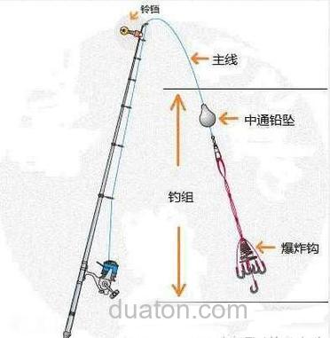 野钓海竿挂爆炸钩该如何配饵?