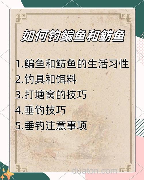 秋天钓鳊鱼的钓具配置用饵技巧及钓法