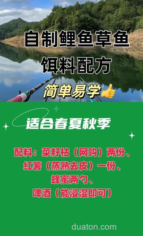 草鱼植物钓饵应怎样制作?