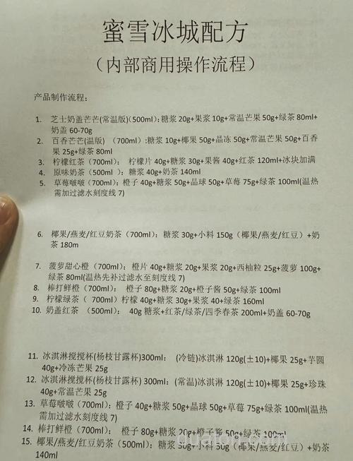 果酸甜小药的正确配方?