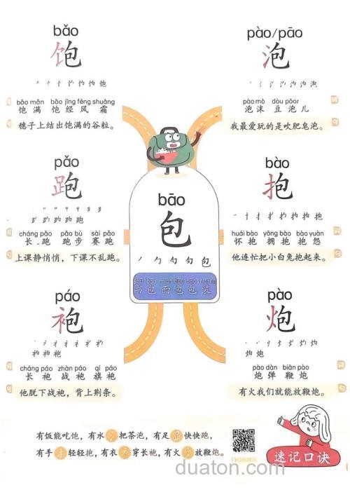 包加偏旁再组词?