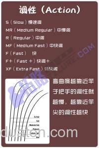 路亚竿的调性和弯曲度表_1