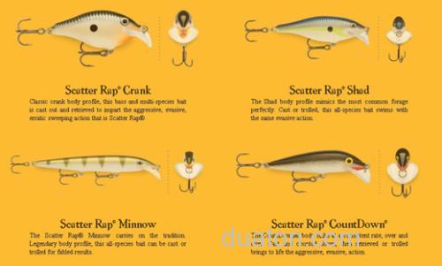 宽大舌板!乐伯乐Rapala Scatter Rap 拟饵_1