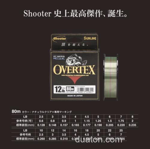 操作感度UP!SUNLINE 2025 OVERTEX 氟碳线_4