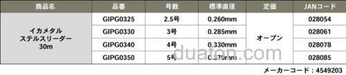 低延展高感度隐形 GOSEN 鱿鱼JIG钓专用前导线_2