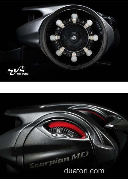 强劲有力!SHIMANO 2025 SCORPION MD 300 水滴轮_3