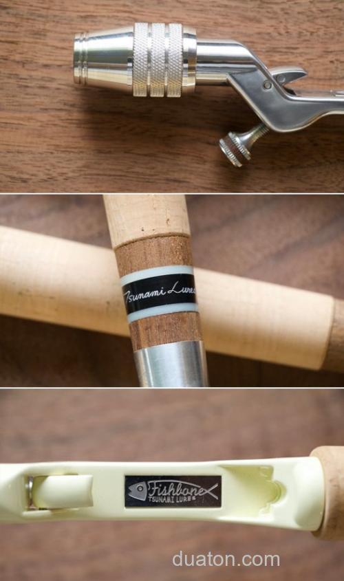 玩物 Tsunami lures Fishbone Rod Handle 2017 复古竿柄_4