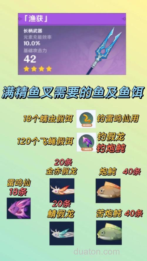 原神钓鱼金赤甲龙需要什么诱饵?